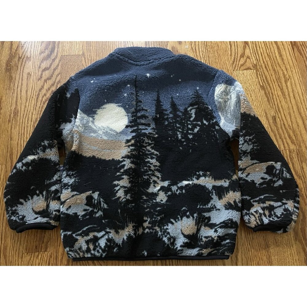 Grand Teton National Park Sweatshirt Boys Pullover Size 6/7 Sherpa Wolf 1/4 Zip - Picture 6 of 9